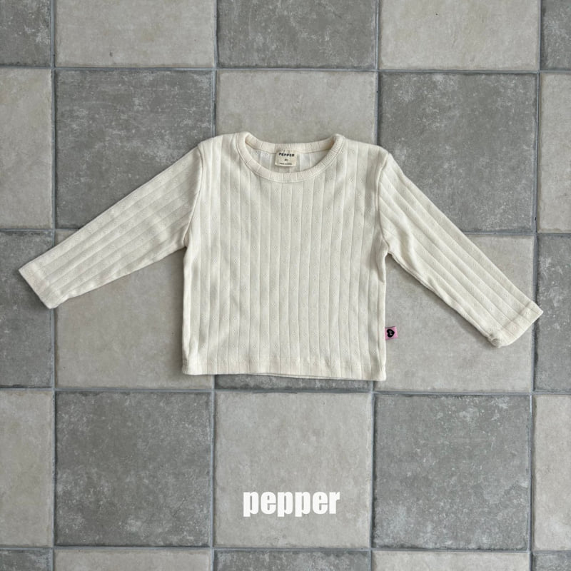 The Pepper - Korean Children Fashion - #childofig - Eyelet Tee - 3