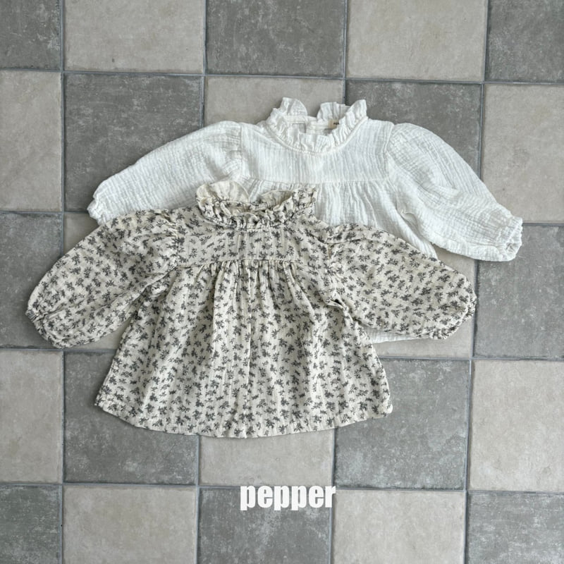 The Pepper - Korean Children Fashion - #childofig - Snowflake Blouse