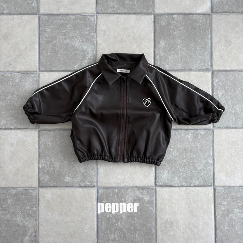 The Pepper - Korean Children Fashion - #stylishchildhood - Kkukkku Leather Jacket - 4