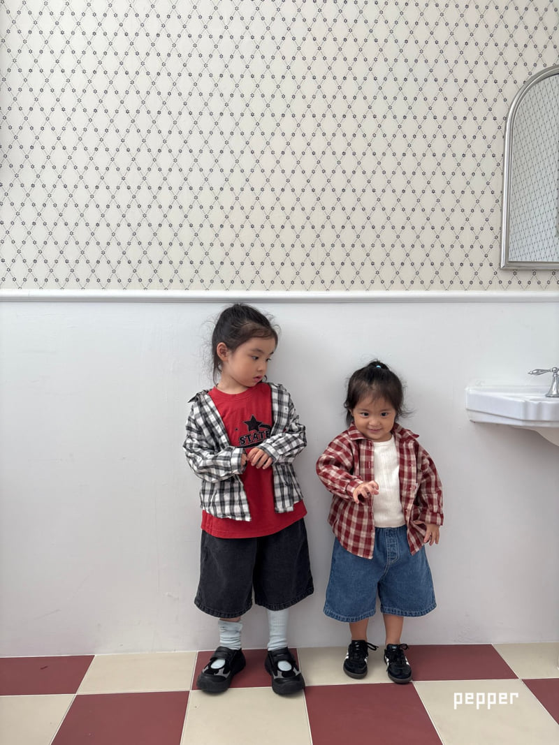 The Pepper - Korean Children Fashion - #childrensboutique - Heart Check Shirt - 7