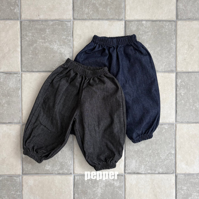 The Pepper - Korean Children Fashion - #childrensboutique - Denim Jogger Pants