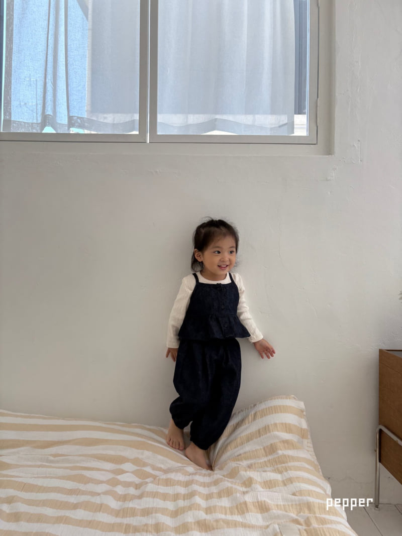 The Pepper - Korean Children Fashion - #childrensboutique - Denim Bustier - 7