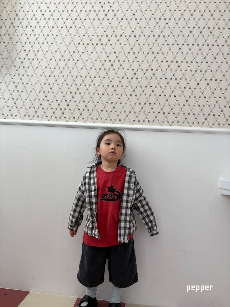 The Pepper - Korean Children Fashion - #discoveringself - Heart Check Shirt - 9