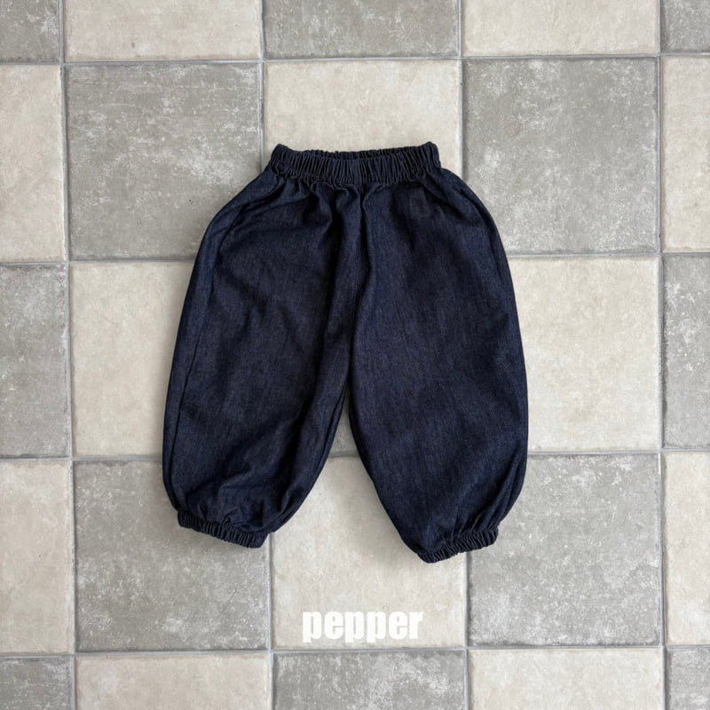 The Pepper - Korean Children Fashion - #discoveringself - Denim Jogger Pants - 3