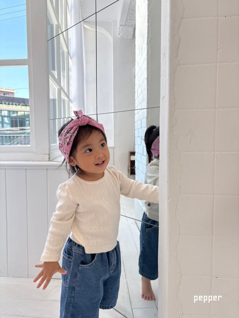 The Pepper - Korean Children Fashion - #discoveringself - Eyelet Tee - 6