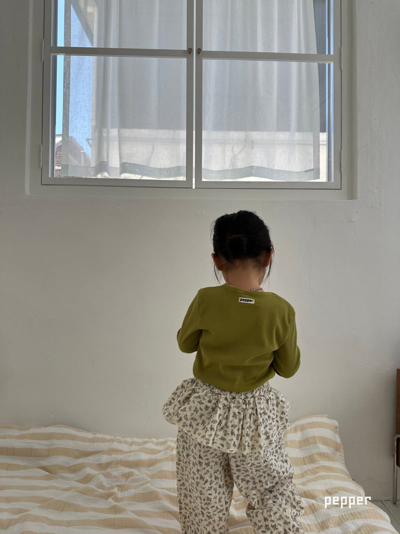 The Pepper - Korean Children Fashion - #discoveringself - Olive Ribbed Tee - 11