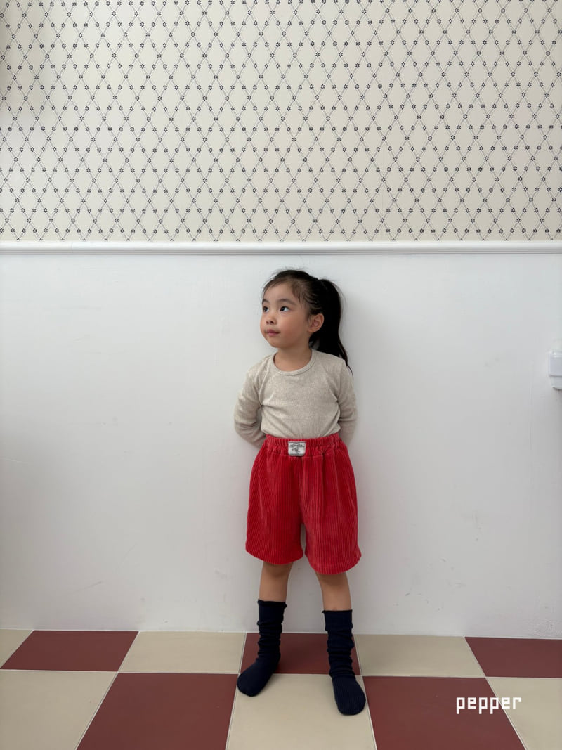 The Pepper - Korean Children Fashion - #fashionkids - Soft Velour Shorts - 8