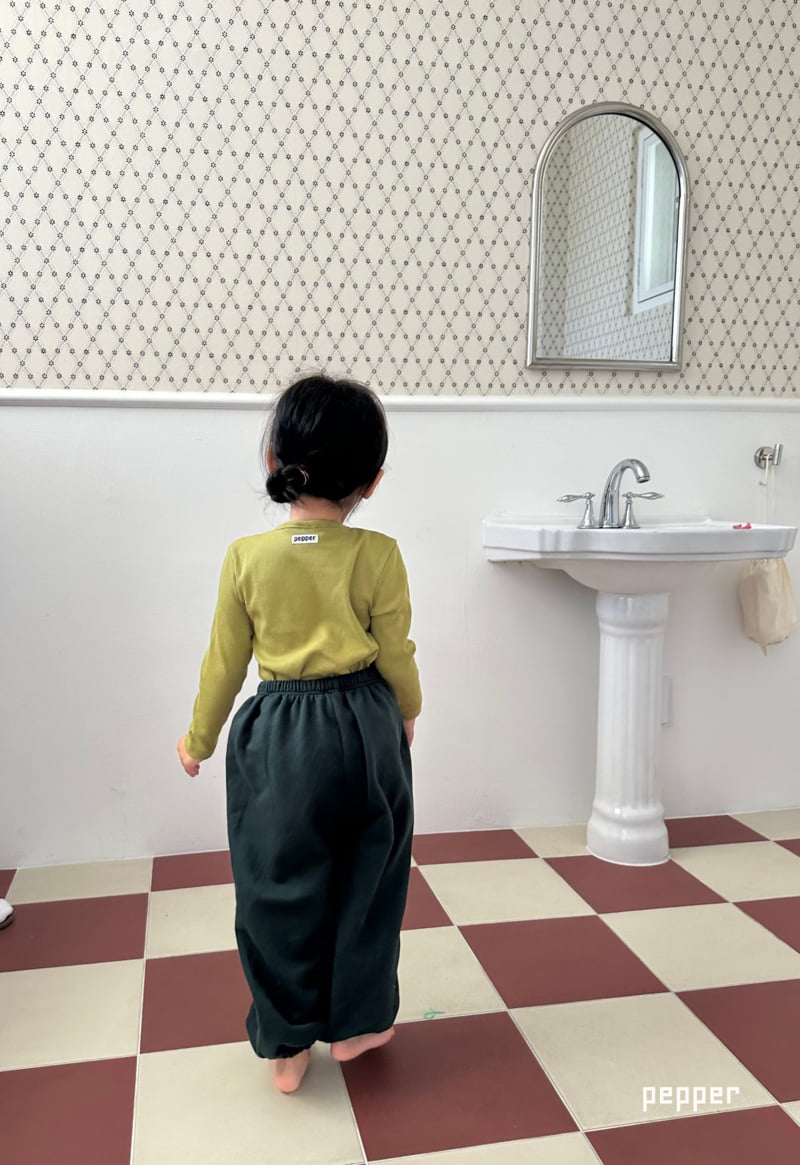 The Pepper - Korean Children Fashion - #fashionkids - Olive Ribbed Tee - 12