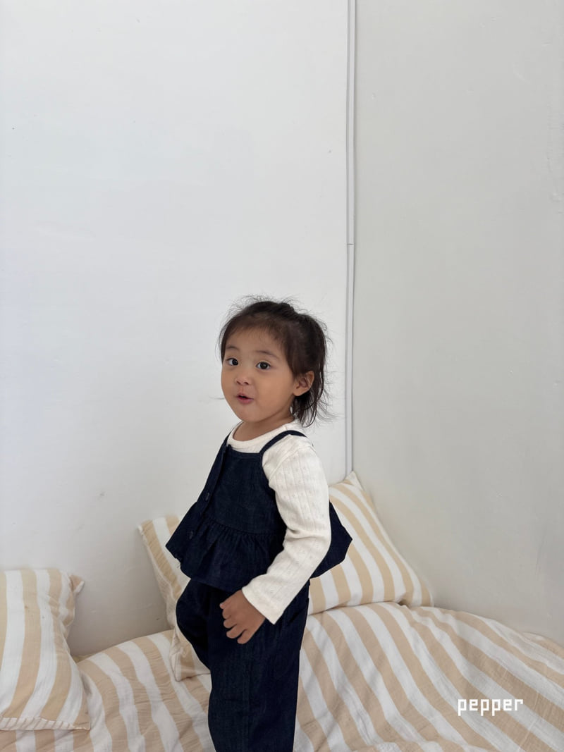 The Pepper - Korean Children Fashion - #fashionkids - Denim Bustier - 10