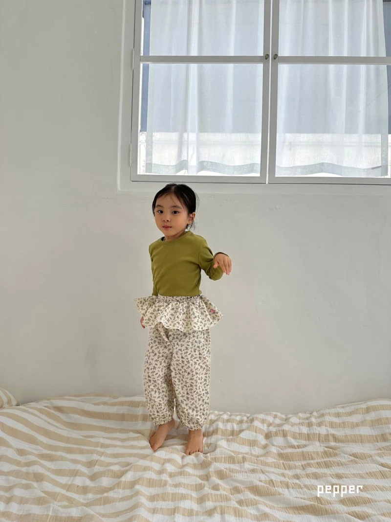 The Pepper - Korean Children Fashion - #fashionkids - Snowflake Tiered Jogger Pants - 9