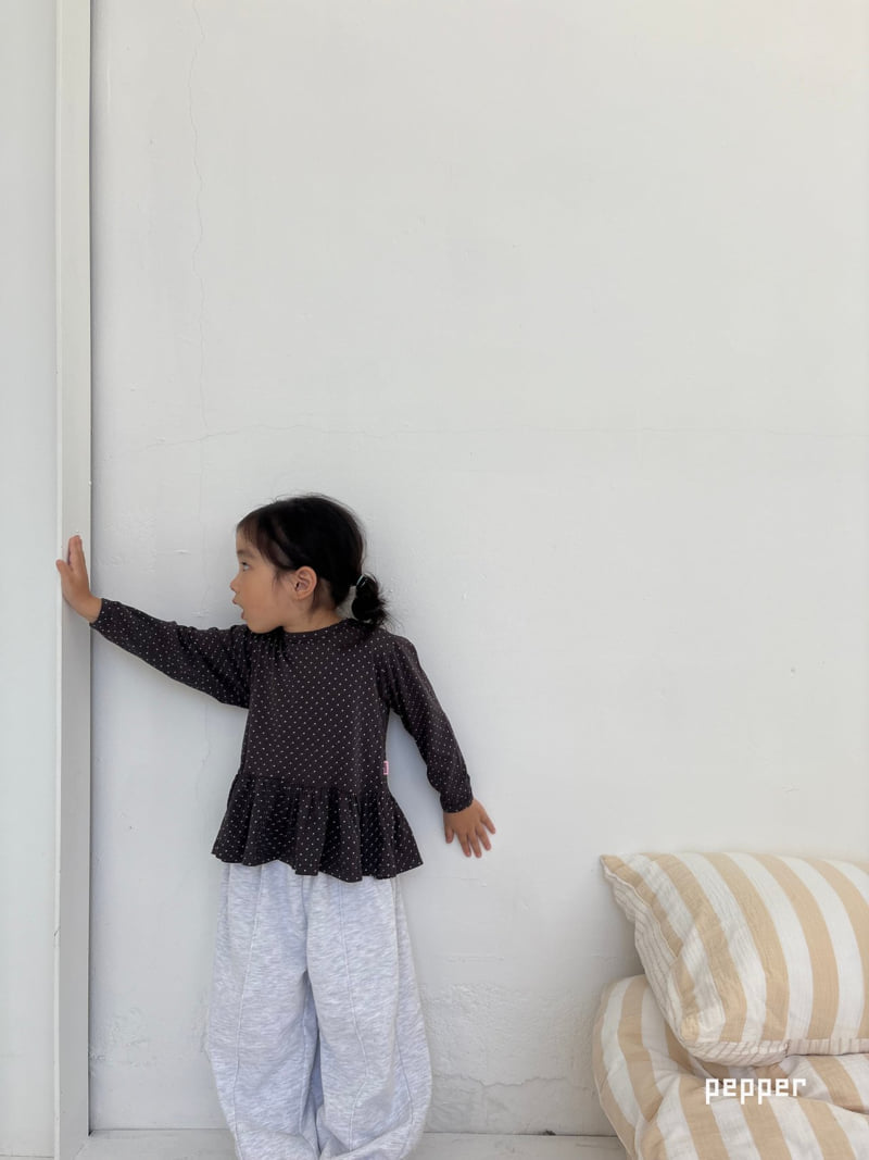 The Pepper - Korean Children Fashion - #kidsshorts - Dot Frill Tee - 11