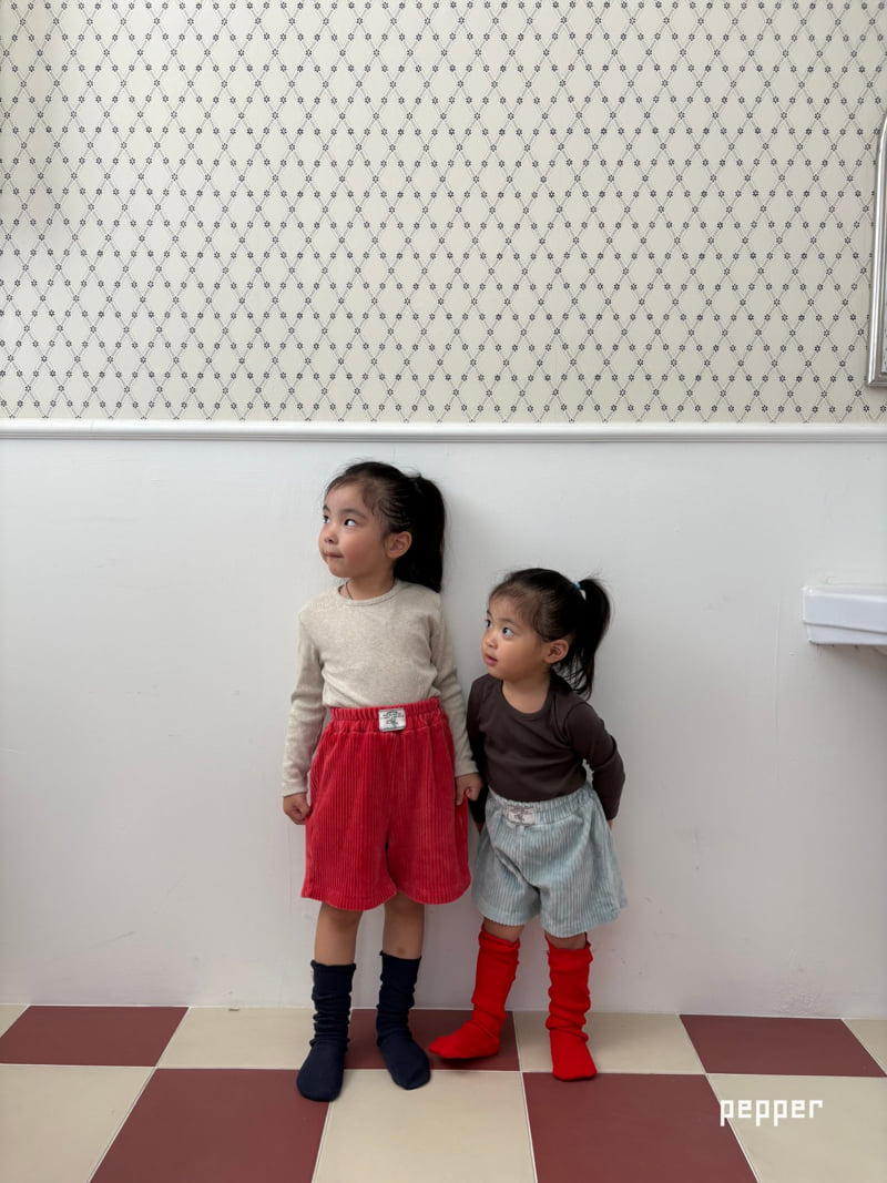 The Pepper - Korean Children Fashion - #kidsshorts - Soft Velour Shorts - 9