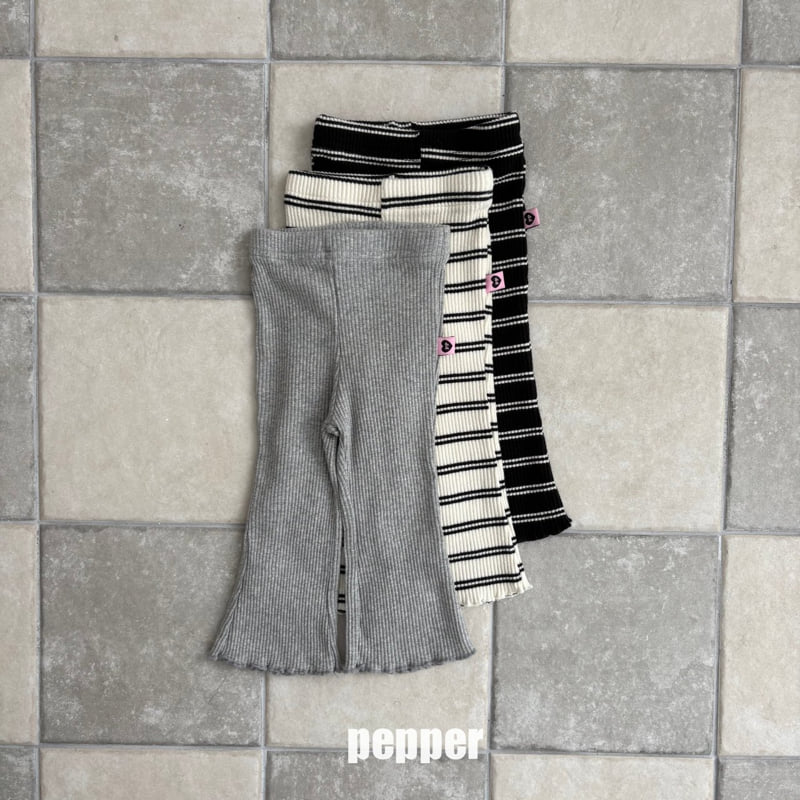 The Pepper - Korean Children Fashion - #kidsshorts - Ribbed Bootcut Pants