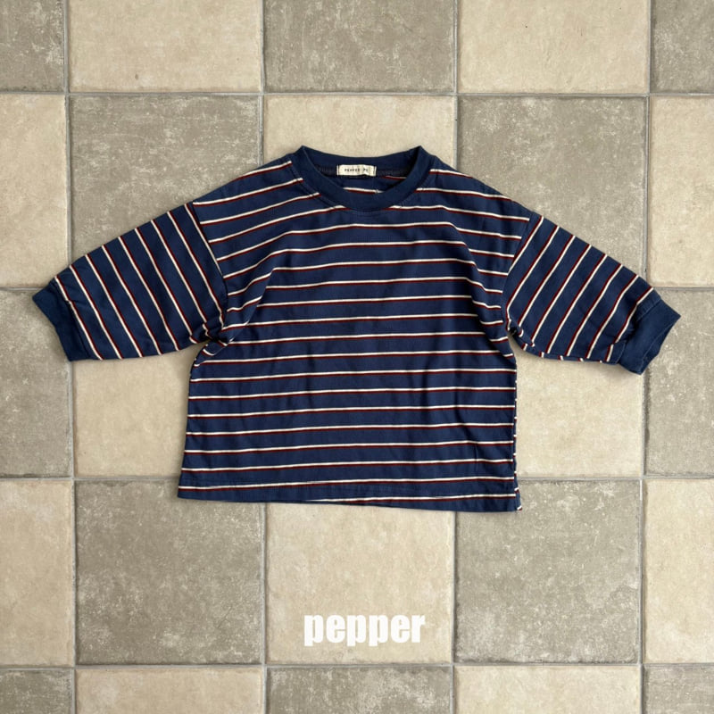 The Pepper - Korean Children Fashion - #kidsstore - Pepper Stripe Tee - 5