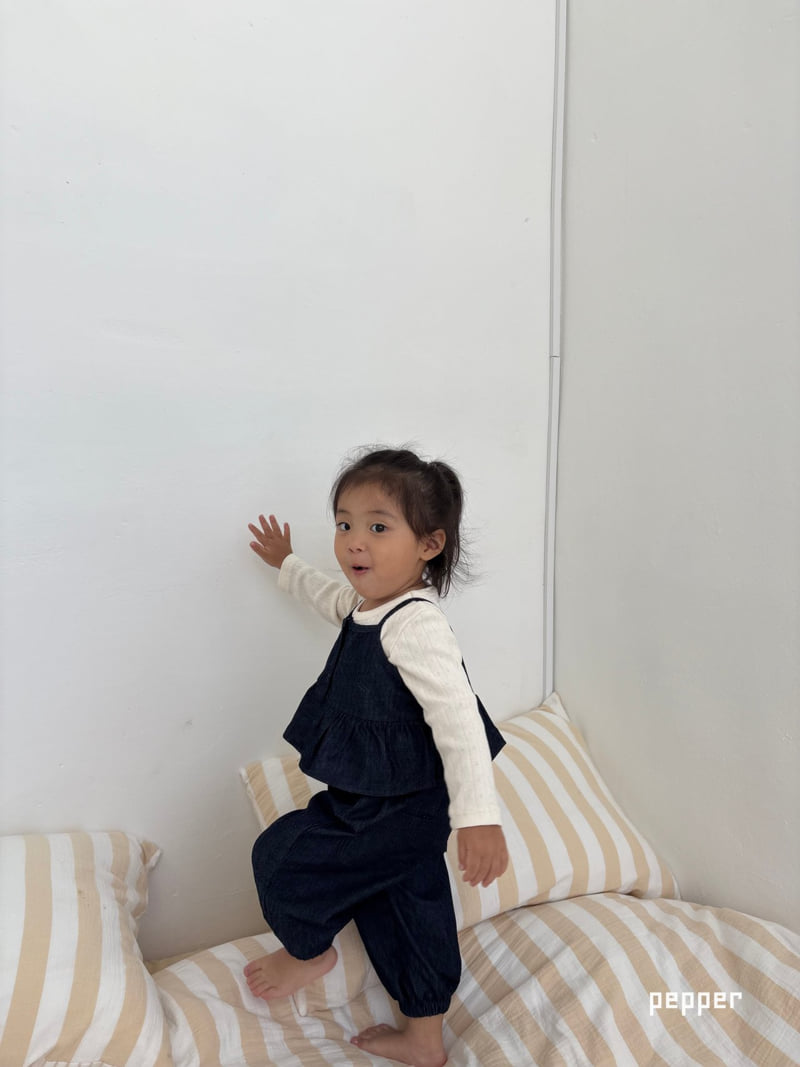 The Pepper - Korean Children Fashion - #littlefashionista - Denim Jogger Pants - 9