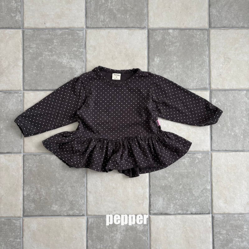 The Pepper - Korean Children Fashion - #minifashionista - Dot Frill Tee - 3