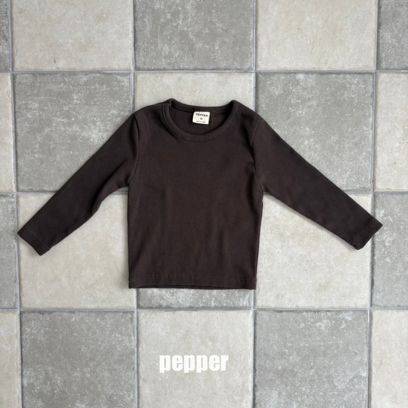 The Pepper - Korean Children Fashion - #minifashionista - Olive Ribbed Tee - 3