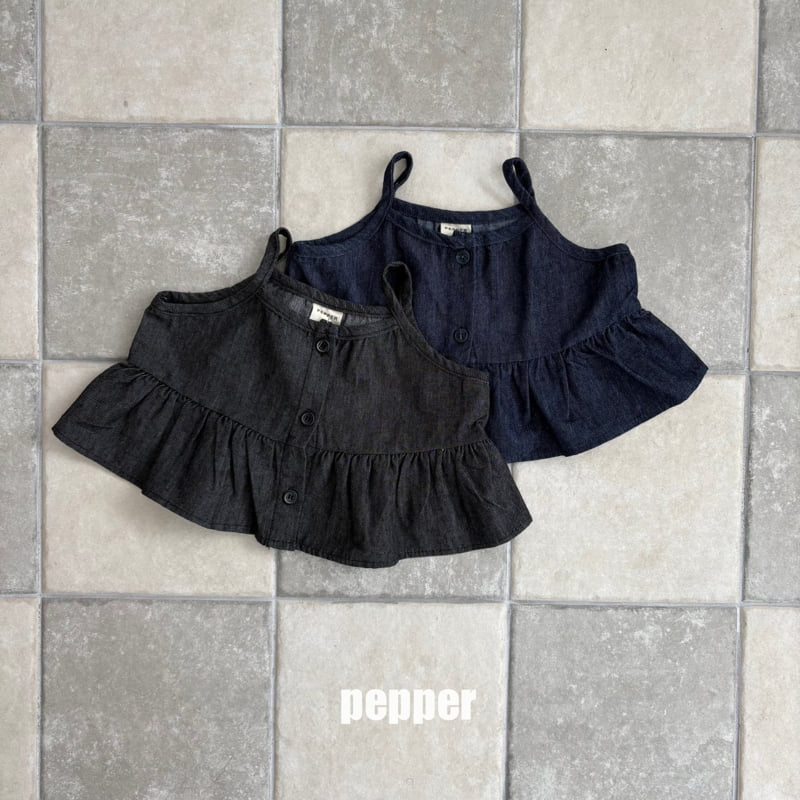 The Pepper - Korean Children Fashion - #minifashionista - Denim Bustier