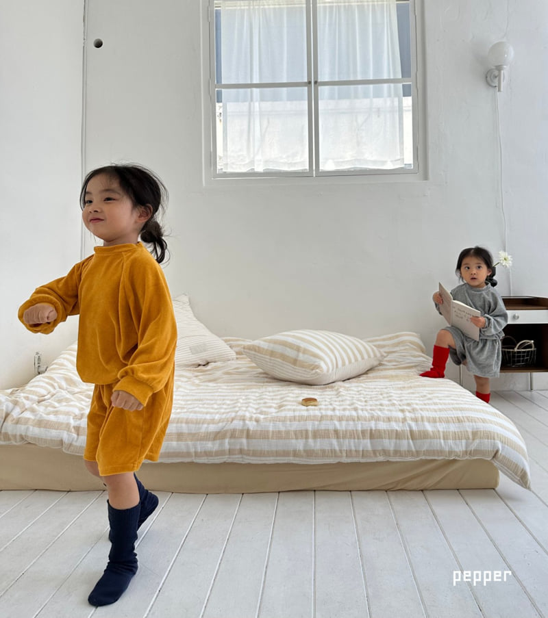 The Pepper - Korean Children Fashion - #prettylittlegirls - Mustard Set - 11