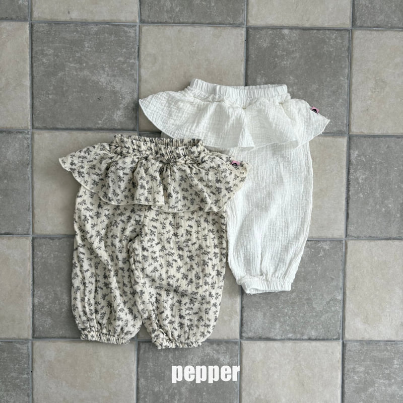The Pepper - Korean Children Fashion - #prettylittlegirls - Snowflake Tiered Jogger Pants