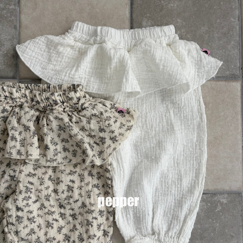 The Pepper - Korean Children Fashion - #toddlerclothing - Snowflake Tiered Jogger Pants - 4