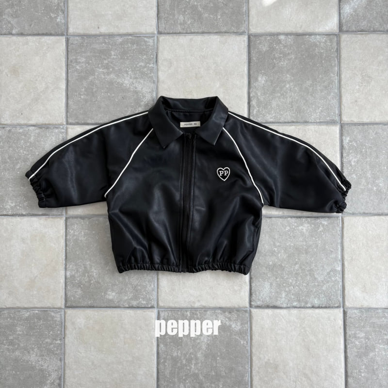 The Pepper - Korean Children Fashion - #stylishchildhood - Kkukkku Leather Jacket - 3