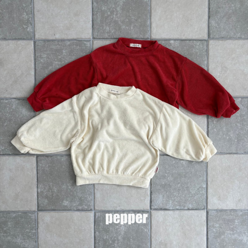 The Pepper - Korean Children Fashion - #todddlerfashion - Strawberry Mochi Terry Sweatshirt
