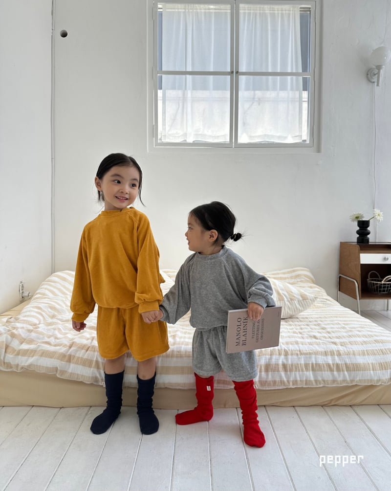 The Pepper - Korean Children Fashion - #todddlerfashion - Mustard Set - 12