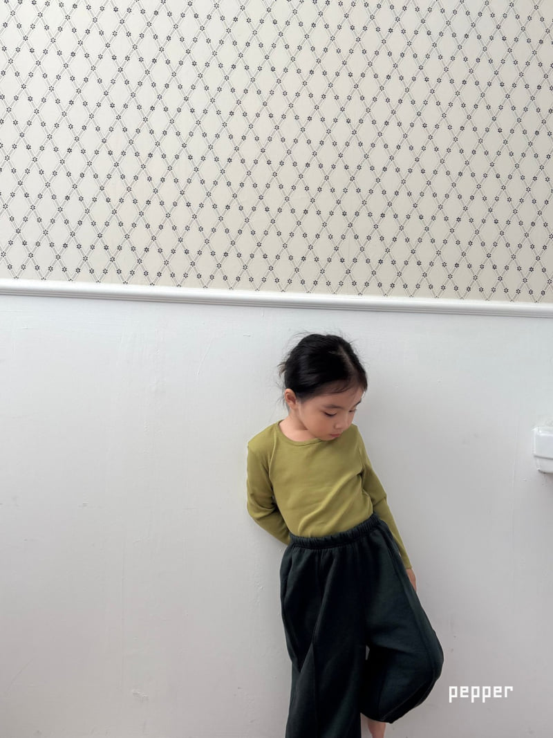The Pepper - Korean Children Fashion - #toddlerclothing - Olive Ribbed Tee - 6