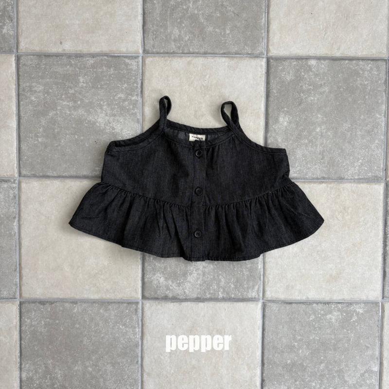 The Pepper - Korean Children Fashion - #todddlerfashion - Denim Bustier - 4