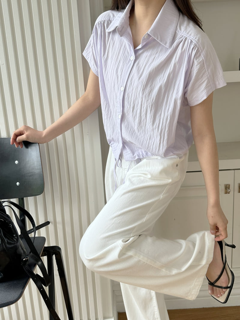 There By - Korean Women Fashion - #momslook - With Shirring Blouse - 8
