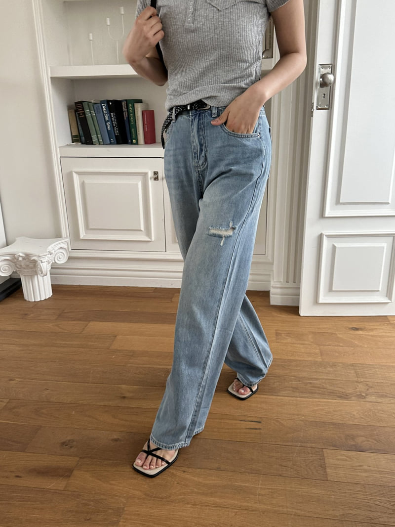 There By - Korean Women Fashion - #momslook - 902 Denim Pants - 7