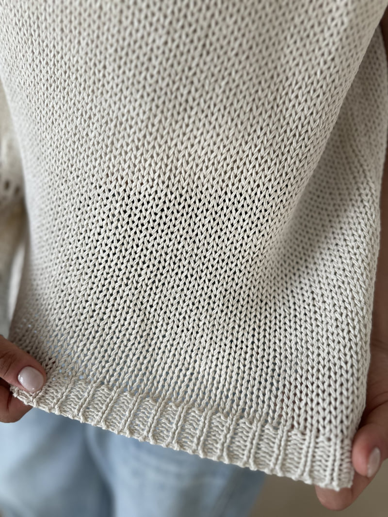 There By - Korean Women Fashion - #momslook - Linen Knit Sleeveless - 9