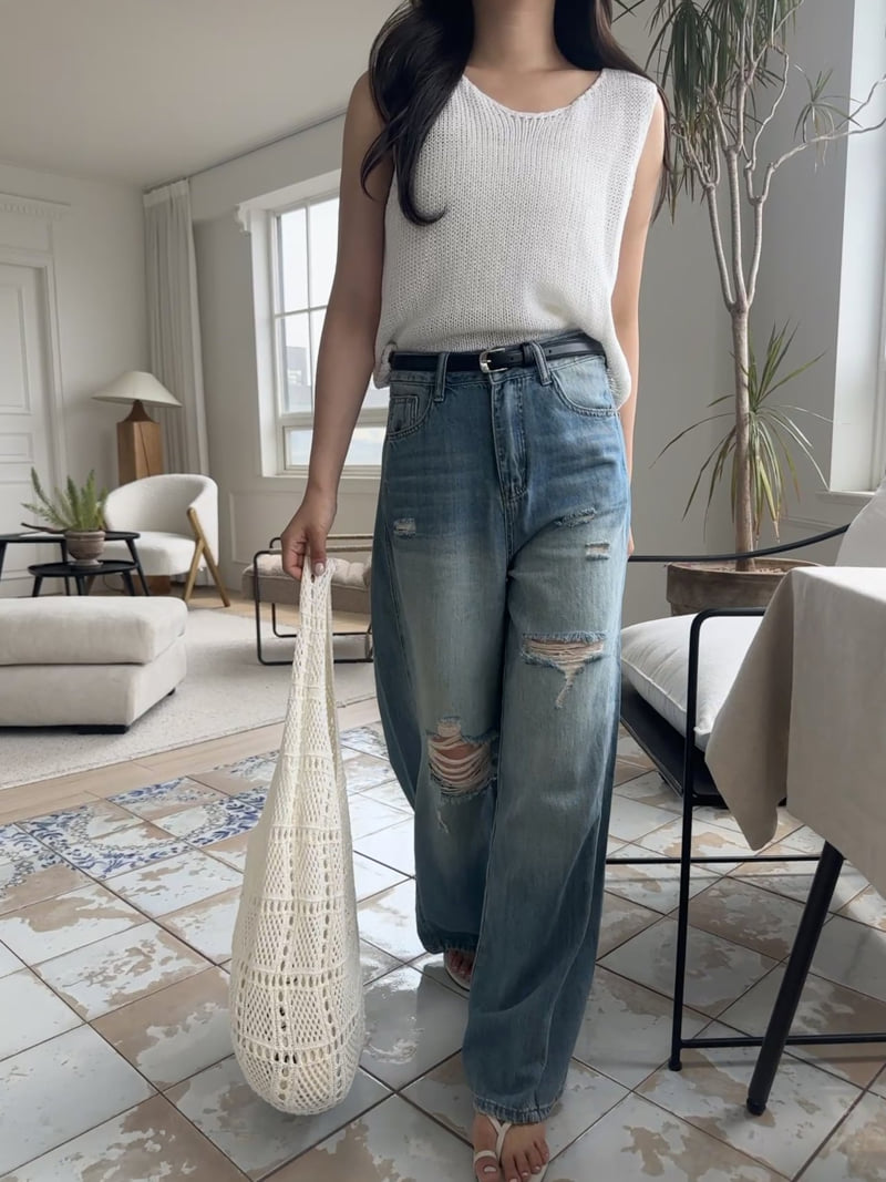 There By - Korean Women Fashion - #momslook - 517 Denim Pants - 3