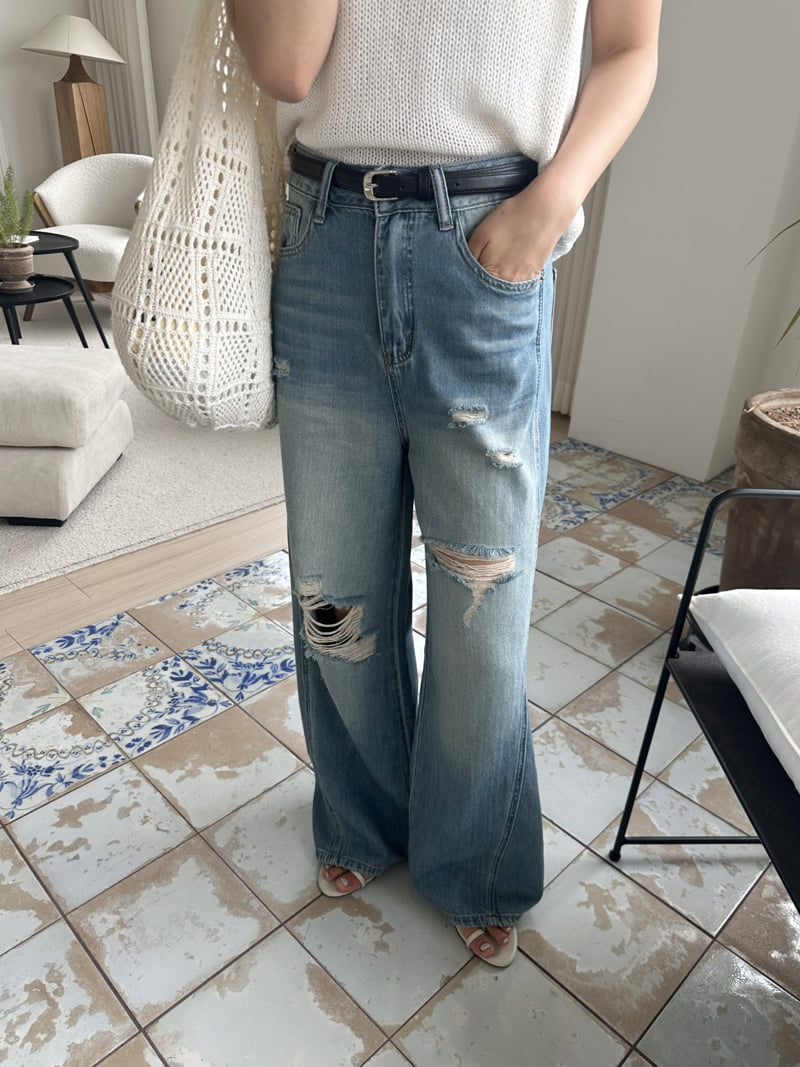There By - Korean Women Fashion - #momslook - 517 Denim Pants - 7