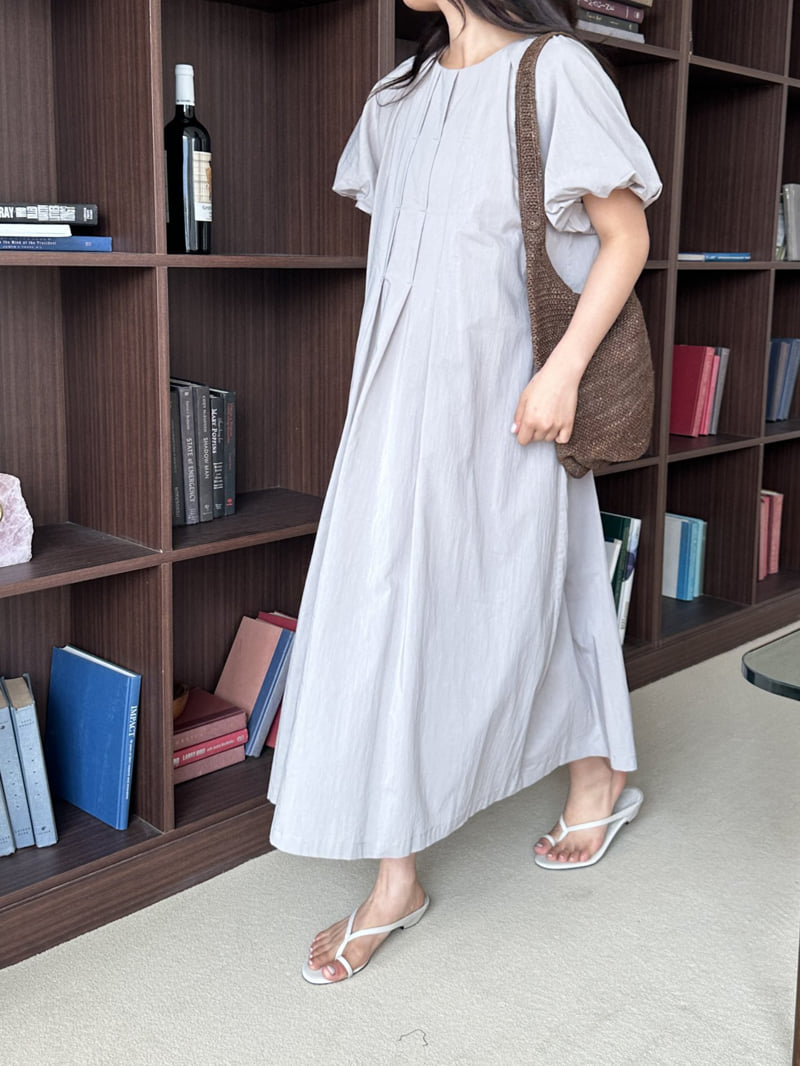 There By - Korean Women Fashion - #momslook - Pin-Tuck Pleated One-piece