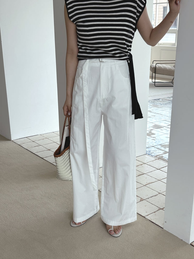 There By - Korean Women Fashion - #womensfashion - Rich Belted Pants - 4