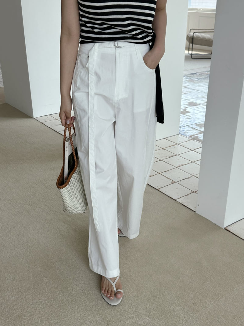 There By - Korean Women Fashion - #momslook - Rich Belted Pants - 6