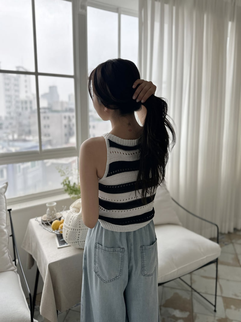 There By - Korean Women Fashion - #shopsmall - Stripe Halter Sleeveless - 8