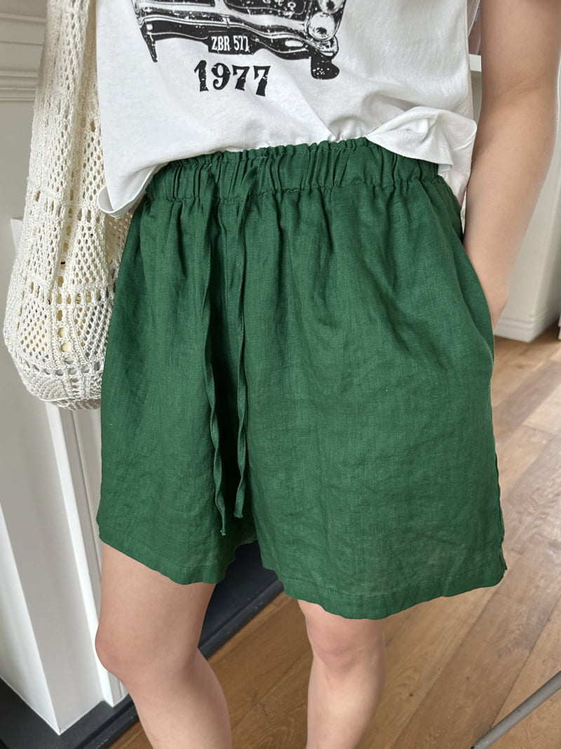 There By - Korean Women Fashion - #thatsdarling - Linen Shorts