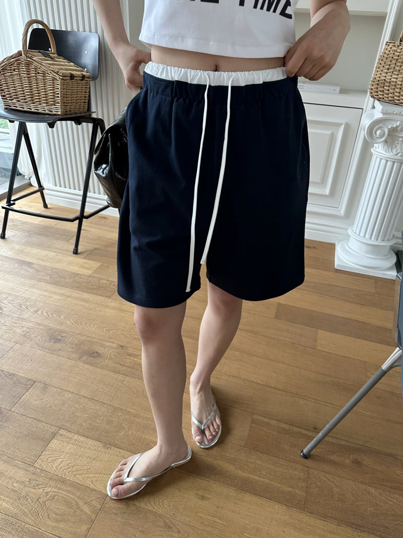 There By - Korean Women Fashion - #thatsdarling - There Color-block Shorts - 3