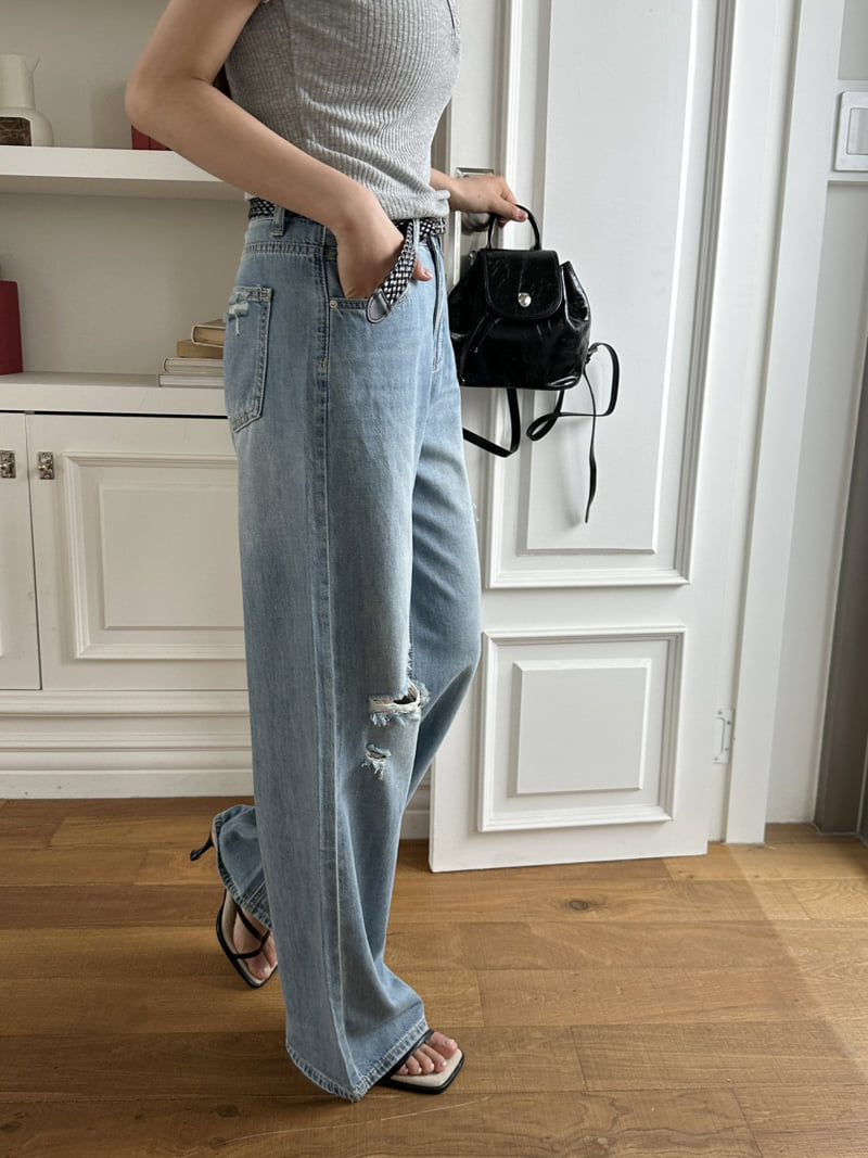 There By - Korean Women Fashion - #momslook - 902 Denim Pants - 4