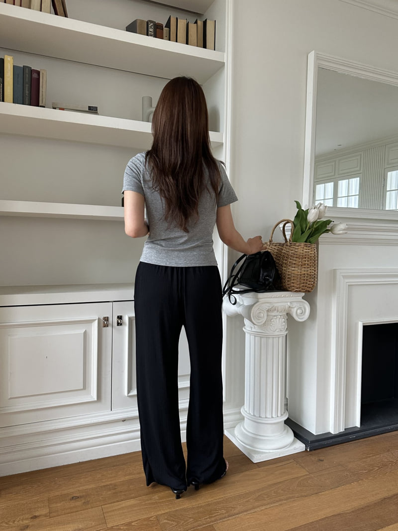 There By - Korean Women Fashion - #womensfashion - Ice Ribbed Pants - 10