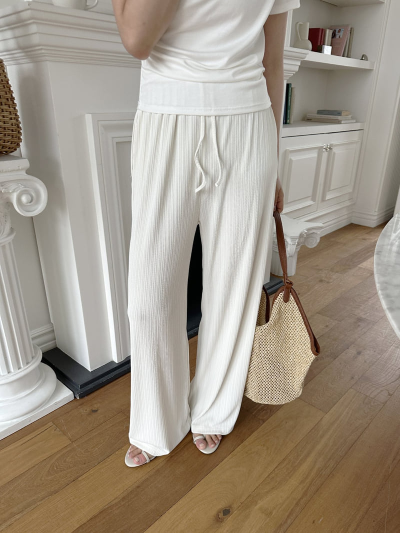 There By - Korean Women Fashion - #womensfashion - Ice Ribbed Pants - 2