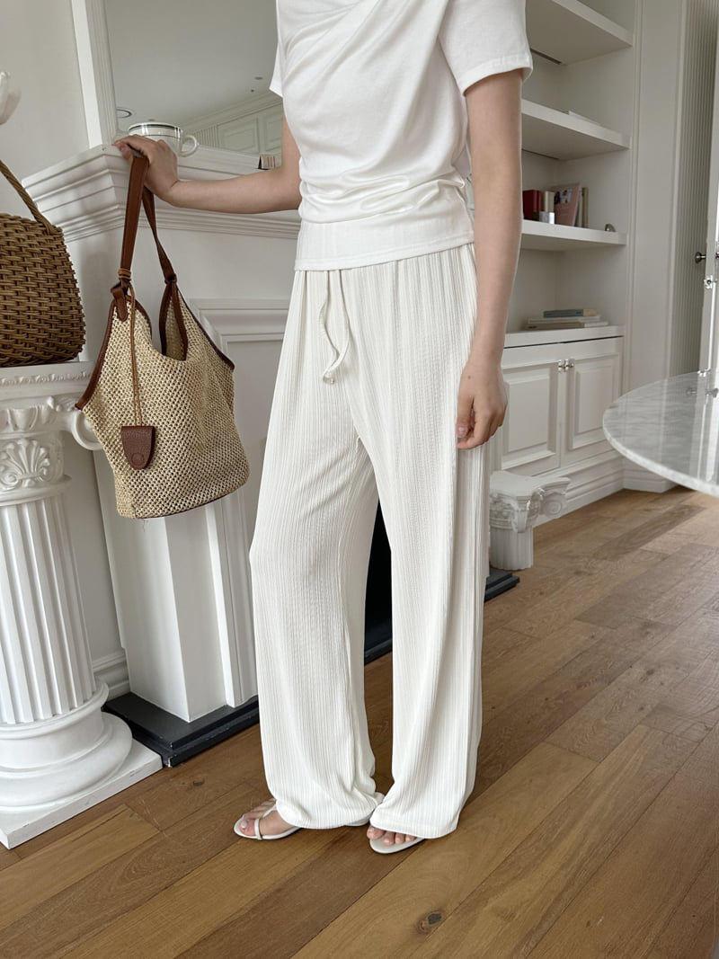 There By - Korean Women Fashion - #womensfashion - Ice Ribbed Pants - 6