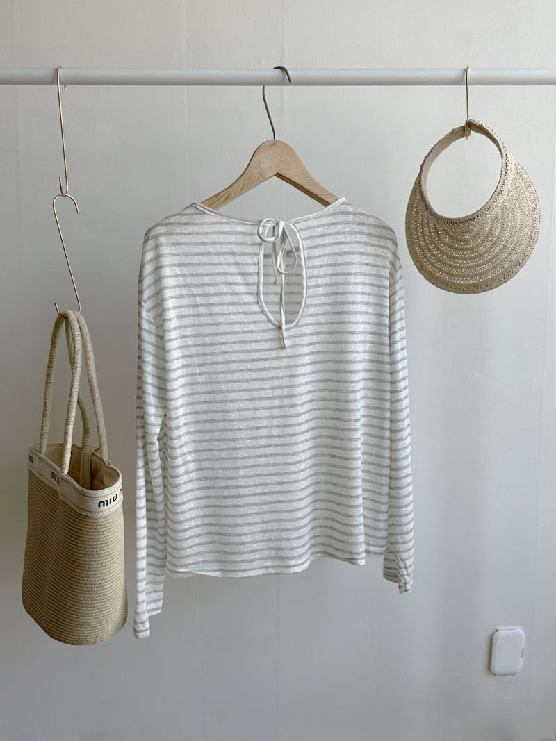 There By - Korean Women Fashion - #womensfashion - Cool Stripe Tee - 5