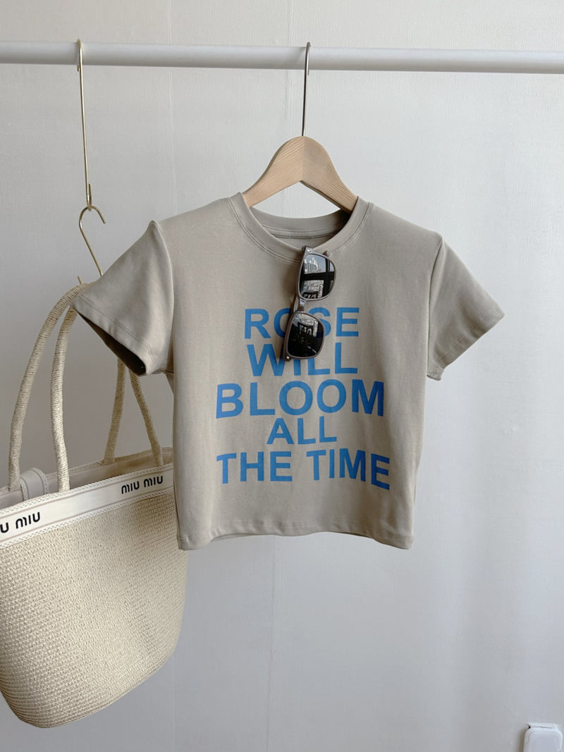 There By - Korean Women Fashion - #womensfashion - Rose Padded Tee - 9