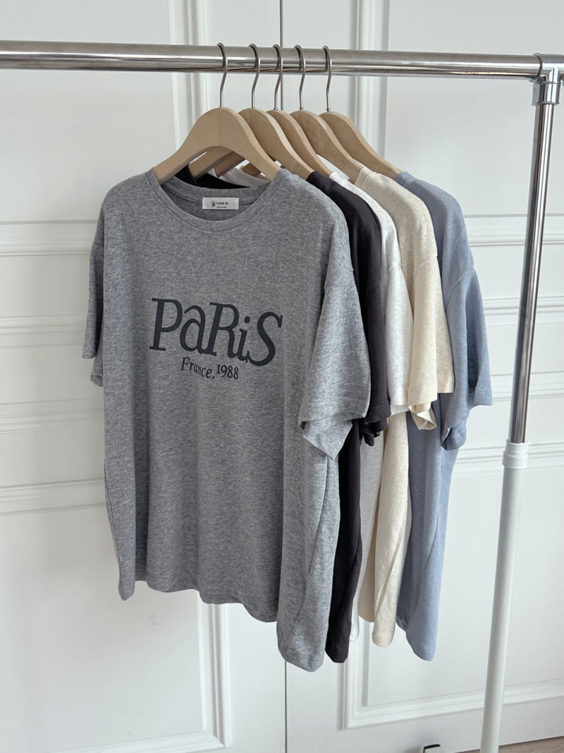 There By - Korean Women Fashion - #womensfashion - Paris Print Tee - 9