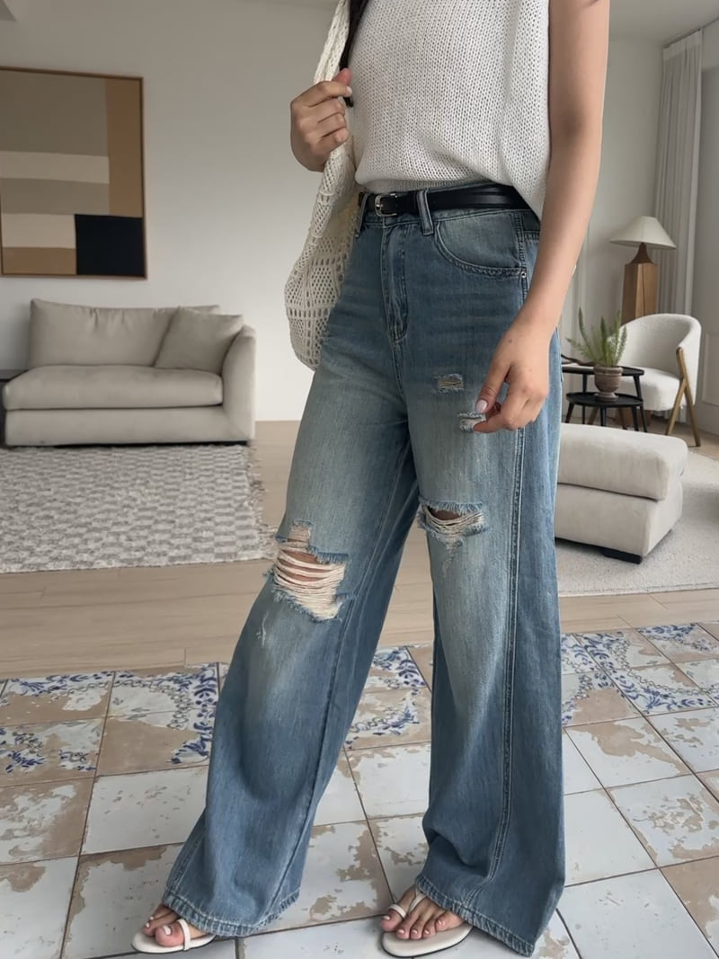 There By - Korean Women Fashion - #momslook - 517 Denim Pants - 4