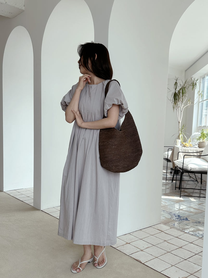 There By - Korean Women Fashion - #momslook - Pin-Tuck Pleated One-piece - 4